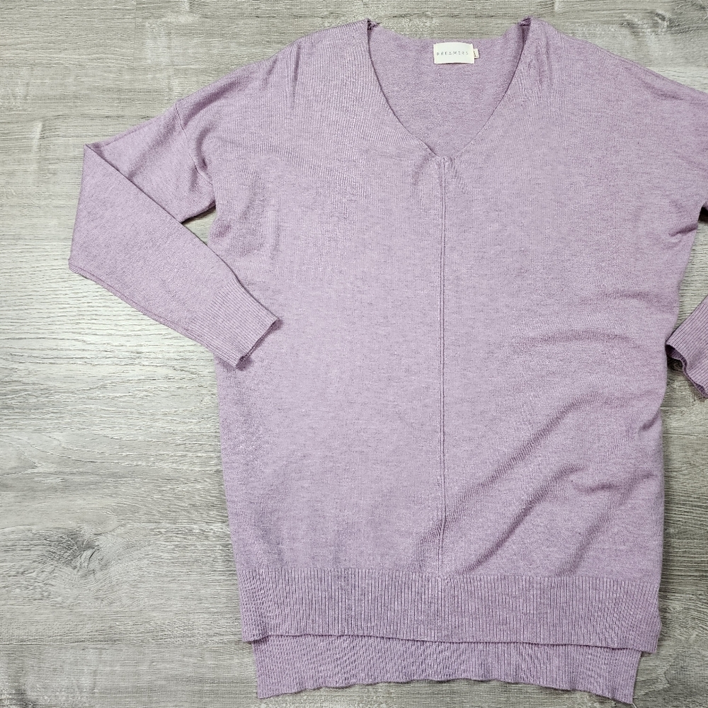 DREAMERS Purple Super Soft Long Sleeve Pullover Sweater S / M